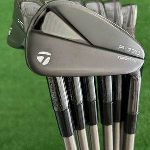 Taylormade P770 23 Phantom Black Iron Set 4-P / SteelFiber i95 Stiff Graphite