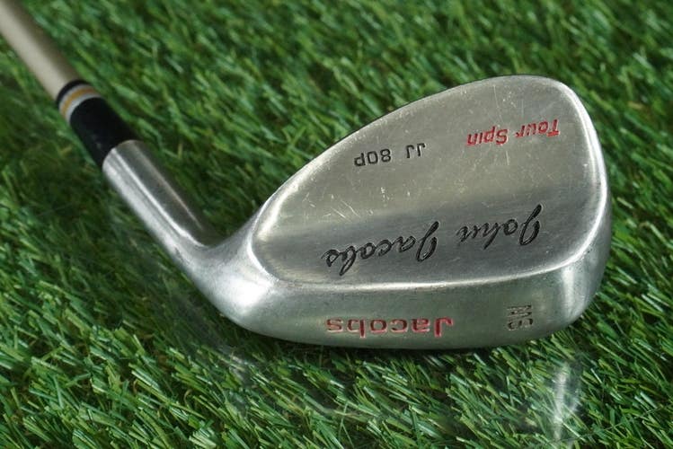 JOHN JACOBS TOUR SPIN JJ 80P SAND WEDGE "SW" GRAMAN SUPER FLEX 310 GRAPHITE RH