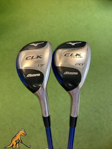 Used Mizuno CLK Fli-Hi Hybrid Set 2H, 3H HS2 Graphite Stiff Flex