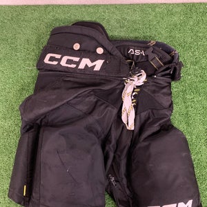 Black Junior Medium CCM Tacks AS-V Hockey Pants (Used)