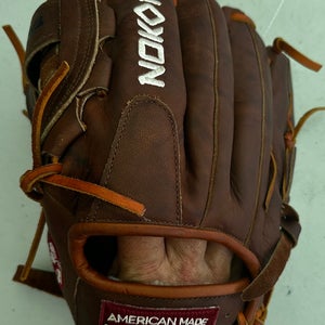 Brown Nokona W-1200 LH Infield Baseball Glove 12" (Used)