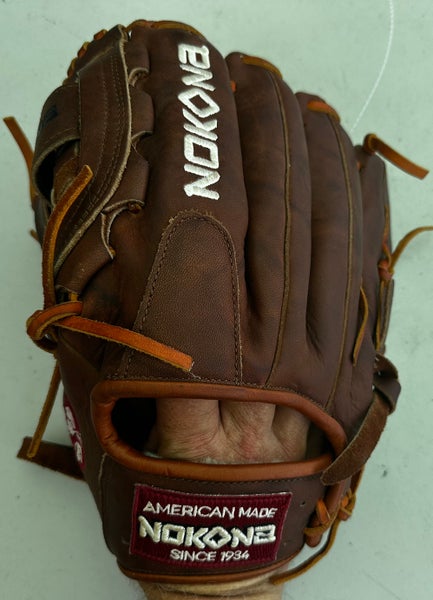 Brown Nokona W-1200 LH Infield Baseball Glove 12" (Used)