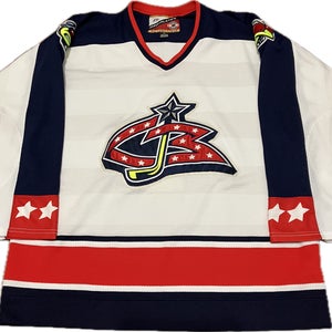 Columbus Blue Jackets Blank Pro Player Authentic NHL Hockey Jersey Size 52