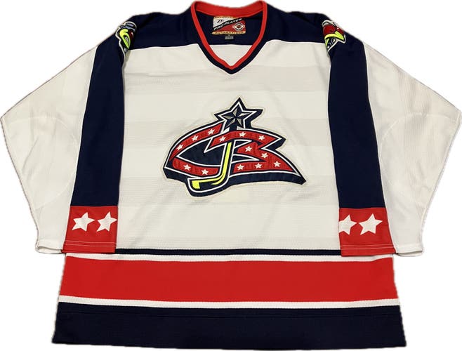 Columbus Blue Jackets Blank Pro Player Authentic NHL Hockey Jersey Size 52