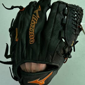 Black Mizuno MVP RH Infield Baseball Glove 11.75" (Used)