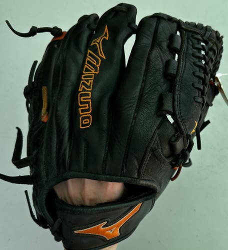 Black Mizuno MVP RH Infield Baseball Glove 11.75" (Used)