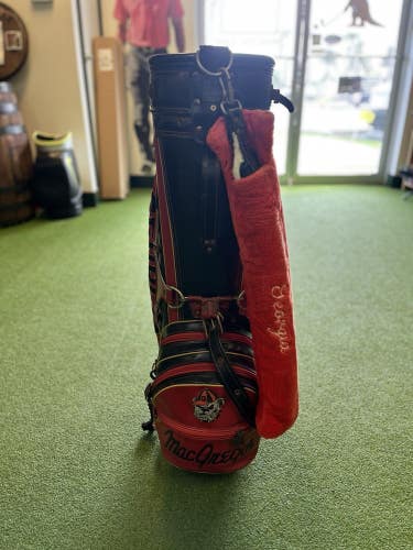 University Of Georgia Vintage Leather Golf Staff Bag MacGregor