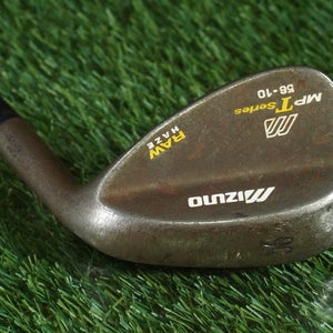 MIZUNO MP T SERIES RAW HAZE SAND WEDGE STEEL DYNAMIC GOLD WEDGE FLEX 56 10