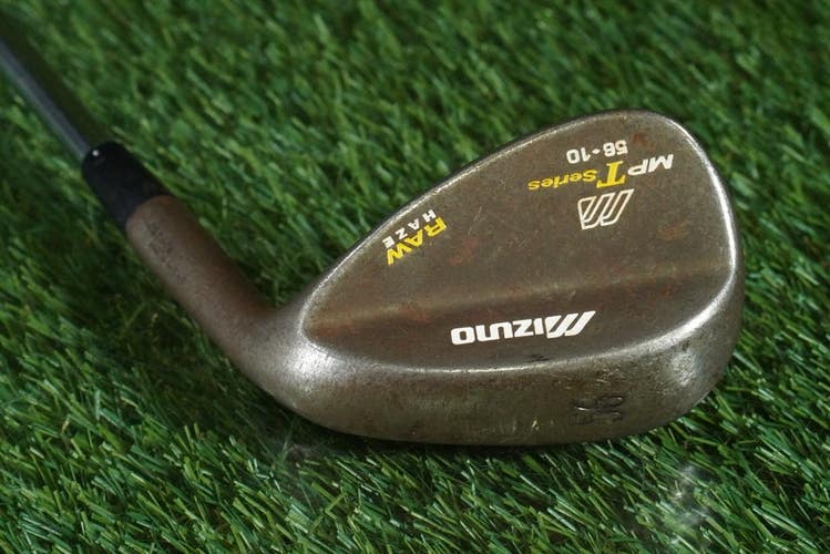 MIZUNO MP T SERIES RAW HAZE SAND WEDGE STEEL DYNAMIC GOLD WEDGE FLEX 56 10