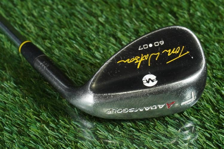 ADAMS GOLF TOM WATSON PVD LOB WEDGE "L" PERFORMANCE LITE WEDGE FLEX RH 60 7