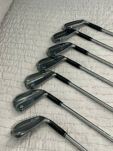 Men's 2024 TaylorMade P790 Right Handed Iron Set Stiff Flex Steel Shaft (New)