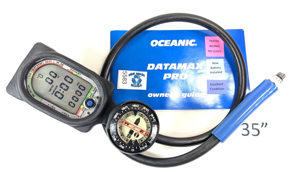 Oceanic Datamax Pro SCUBA Dive Air Integrated Dive Computer New Battery    #5583