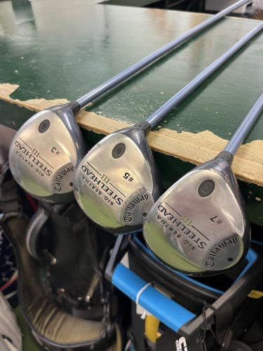 Callaway Steelhead III 3, 5 & 7 Woods Ladies Flex