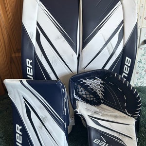 BAUER VAPOR X5 NAVY PRO GOALIE SET - INTERMEDIATE