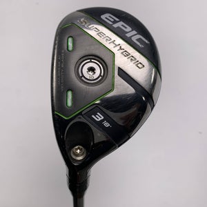 Callaway EPIC Super 3 Hybrid 18* AeroTech SteelFiber fc75 F4 75g Stiff LH