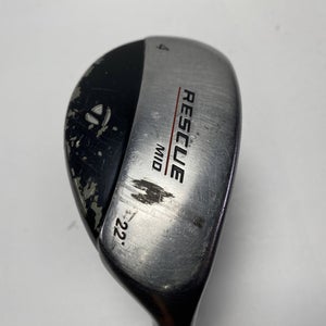 TaylorMade Rescue Mid 4 Hybrid 22* 65g Stiff Graphite Mens RH