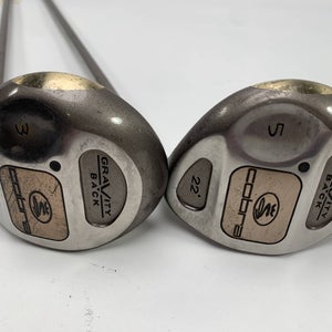 Cobra Gravity Back 3 & 5 Fairway Wood Set 18* 22* Lady Cobra Airweight Ladies RH