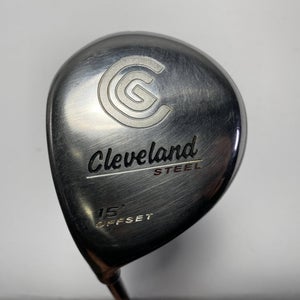 Cleveland Launcher Steel Offset 3 Fairway Wood 15* 55g Regular Graphite Mens LH