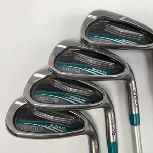 Ping Rhapsody 2015 Iron Set 8-PW+GW Yellow Dot 1.5* Up ULT220 Lite Ladies RH
