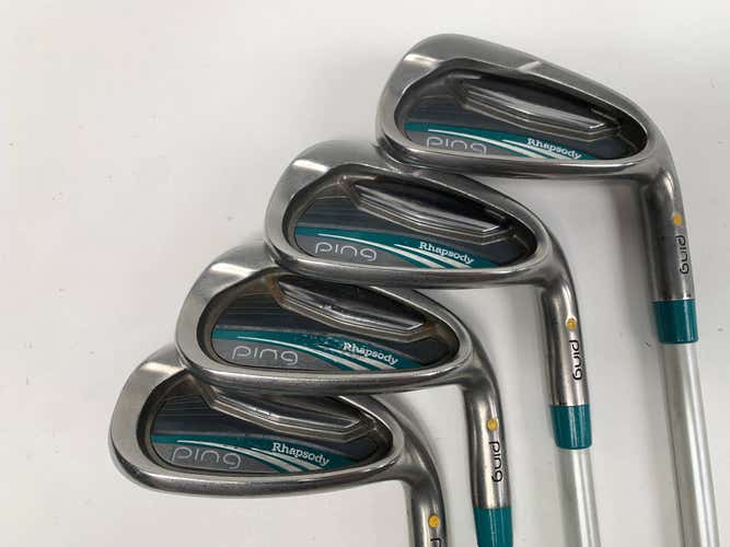 Ping Rhapsody 2015 Iron Set 8-PW+GW Yellow Dot 1.5* Up ULT220 Lite Ladies RH