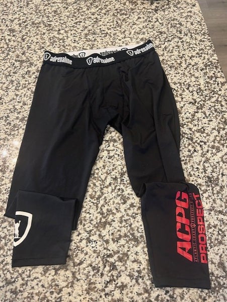 Adrenaline Atlantic Coast Prospect lacrosse games mens 3/4 tights L large NEW