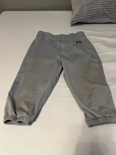 Gray Men's Adult Medium Under Armour Game Pants (Used)