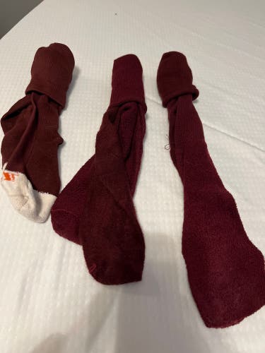 Maroon Baseball socks