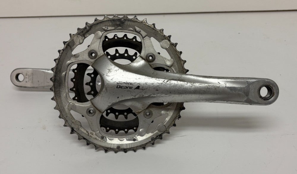 Shimano Deore LX FC-M661 175mm 44/32/22 Silver Aluminum Triple Crankset