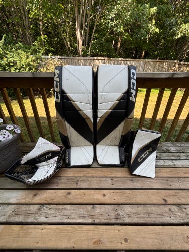 34+1.5” QMJHL Custom Pro Stock CCM Eflex 6 Full Right Full Set (Used)