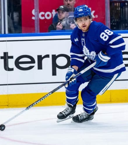 William Nylander Pro Bauer Vapor Hyperlite 2 Hockey Skates Regular Width Pro Stock Size 6.5 (Used)