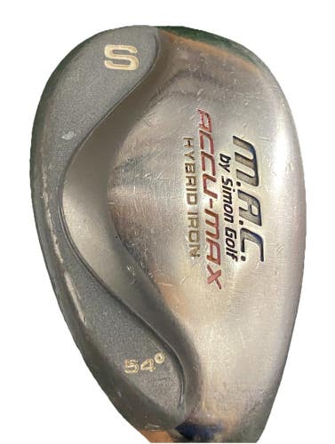 Simon Golf MAC S Hybrid Sand Wedge 54* RH Petite Ladies Graphite 34" New Grip