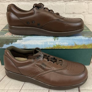SAS 0092-068 Men's TIME OUT Leather Walking Shoes Antique Walnut Brown US 9 S