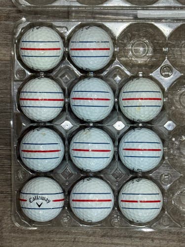 11 Callaway Triple Track Golf Balls (Chrome Soft, Chrome Tour, ERC Soft)