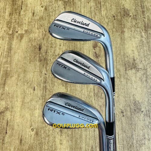 52,56,60 Wedge Set- Cleveland RTX6 Zipcore (2216)