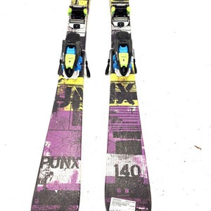 Used Atomic PUNX Boys DH Ski/Binding Black And Purple 140 cm 11860-S000294986