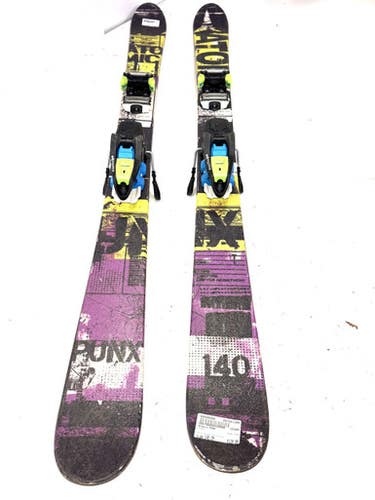 Used Atomic PUNX Boys DH Ski/Binding Black And Purple 140 cm 11860-S000294986