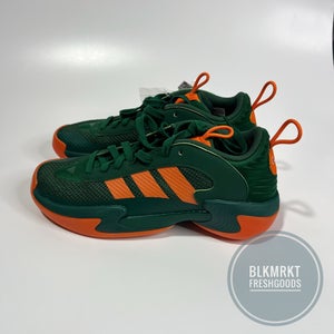 Adidas SM NCAA Exhibit Select Miami Hurricanes Basketball Shoes 10.5