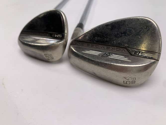 Titleist Vokey SM8 Brushed Steel Wedge Set 54* 10 | 58* 10 Wedge Steel Mens RH