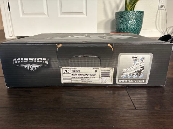 Mission Inhaler ac1 Inline Skates Regular Width Size 9.5 (New)
