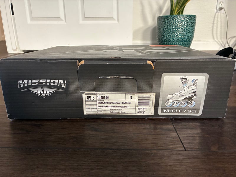 Mission Inhaler ac1 Inline Skates Regular Width Size 9.5 (New)