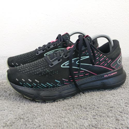 Brooks Glycerin GTS 20 Womens Size 9 Running Shoes Black Trainers Low Sneakers