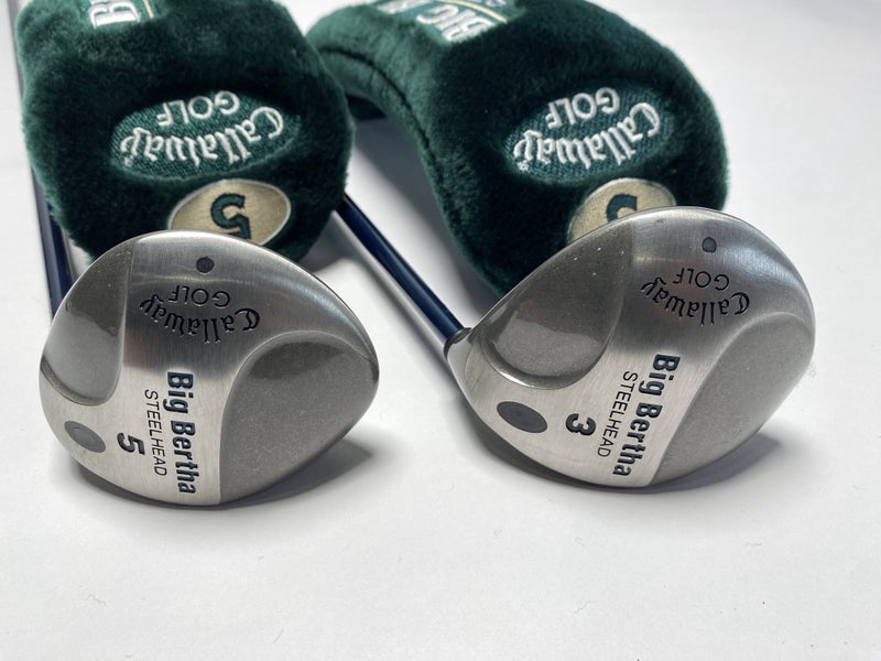 Callaway Steelhead 3 & 5 Fairway Wood Set 15* 18* Ladies Gems 99 Ladies RH HC