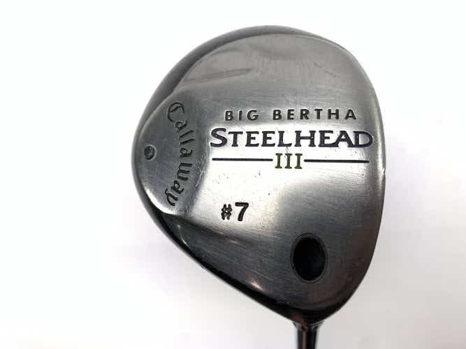 Callaway Steelhead III 7 Fairway Wood 21* System III Uniflex Steel Mens RH