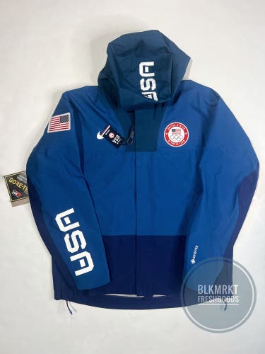 Nike Storm Fit ACG Goretex Team USA Olympics Jacket Blue L