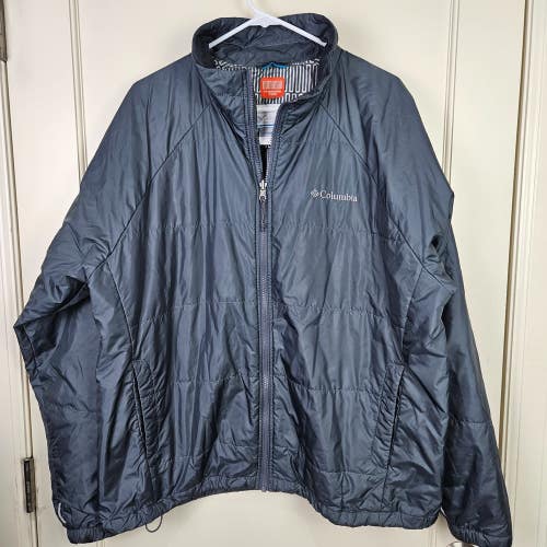 Columbia Thermal Coil Jacket Mens Size: XL Puffer Jacket Interchange Liner Gray