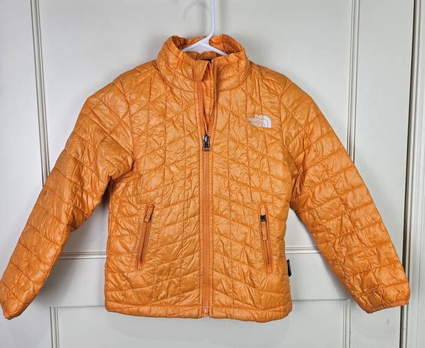 The North Face Thermoball Eco Puffer Jacket Youth Kid's Size: XS (6) Yellow