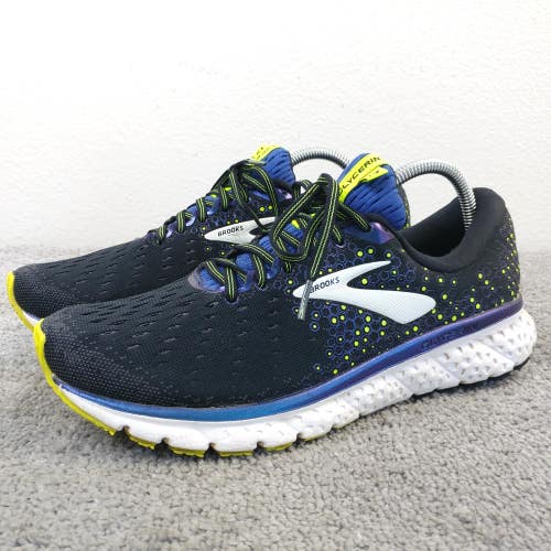 Brooks Glycerin 17 Mens Size 9.5 Running Shoes Blue Yellow Sneakers 1102961D069