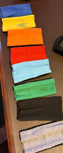 9-Pack Youth/Adult Football Wrist Coach Playbook Bands – Assorted Colors