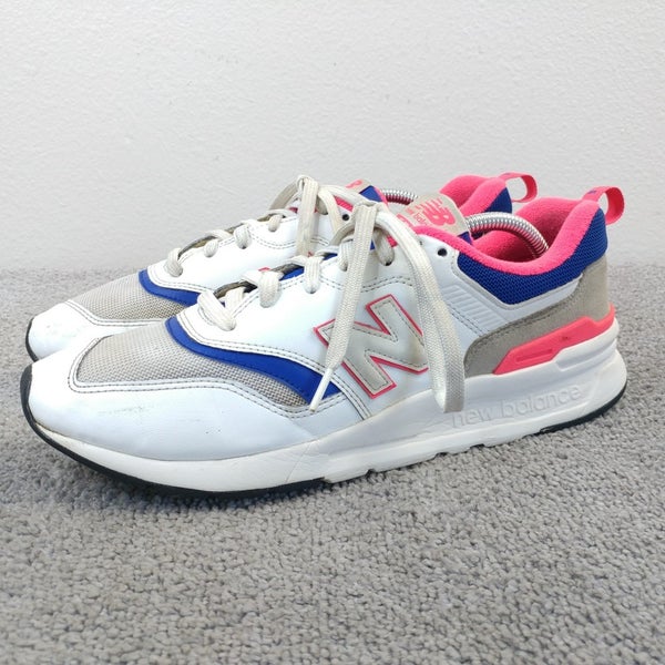 New Balance 997 Mens Size 11.5 Running Shoes White Pink Blue Sneakers CM997HAJ