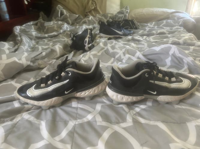 Black Men's Size M 9.5 (W 10.5) Nike Low Top Nike React Vapor Ultrafly Elite 4 (Used)